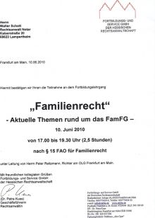 Aktuelle Themen FamFG