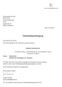 Aktuelles Unterhaltsrecht Frankfurt