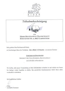 Strafprozessgebühren